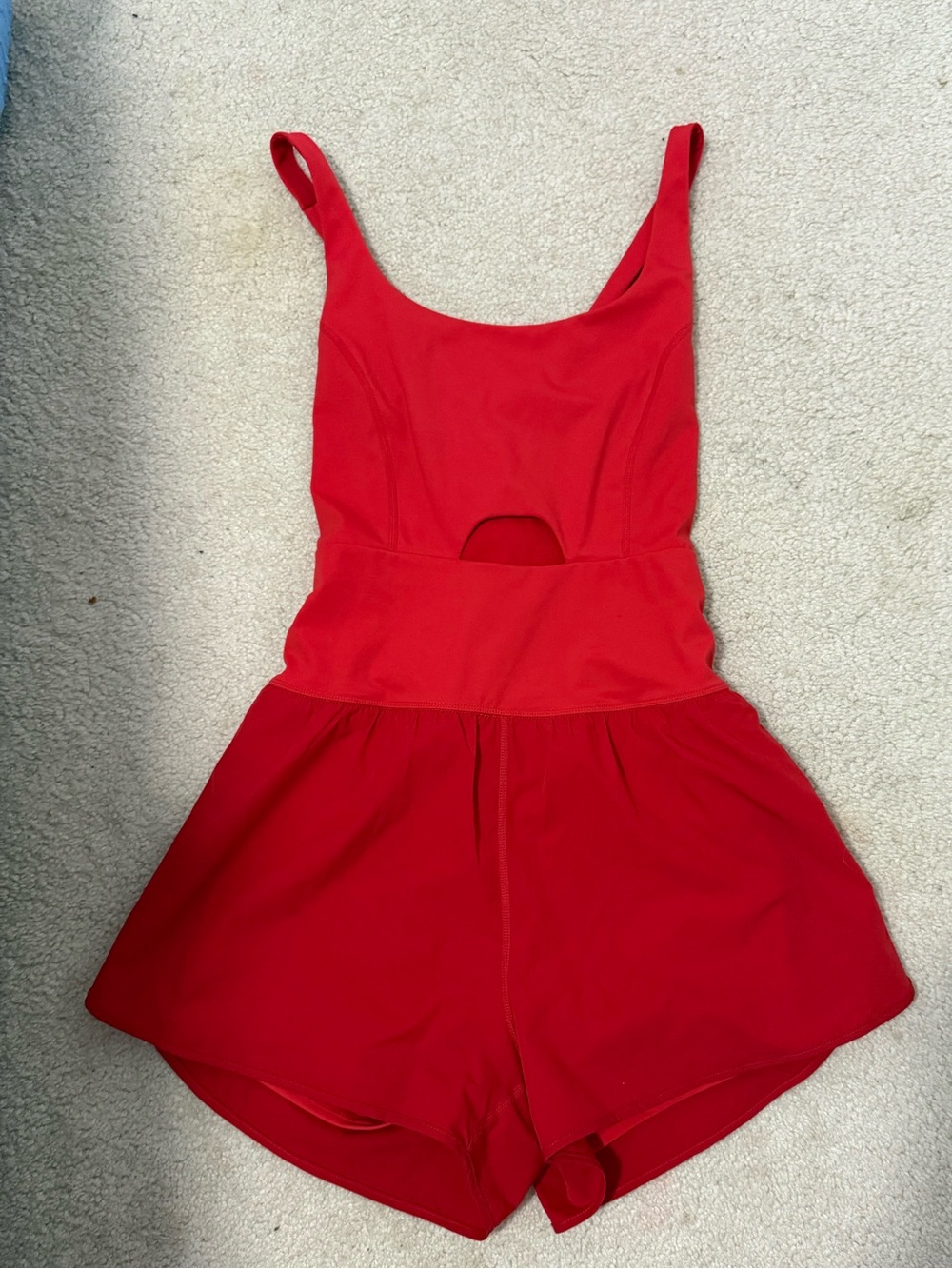 red athletic romper - Picture 2 of 3